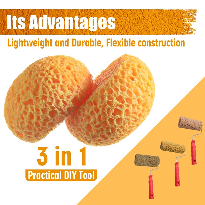 LAVEVE إسفنجة LAVEVE Knockdown Texture للجدار والجدران الجافة / الإصلاح - ديكور المنزل DIY طلاء جدار السقف - قطعتان - Image 2